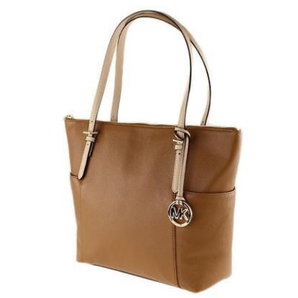 Michael Kors leather jet set zip tote bag - Picture 1 of 15
